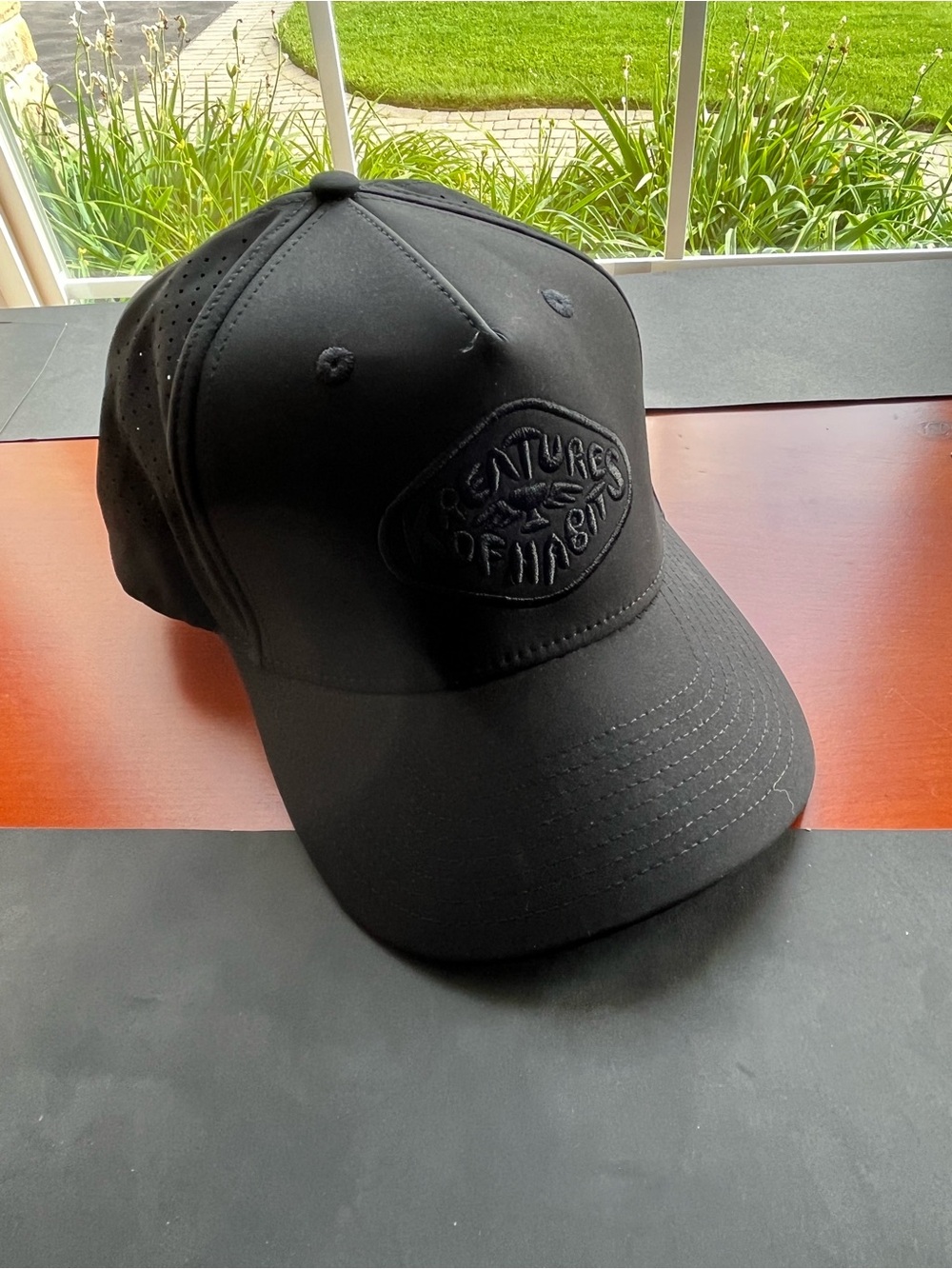 Kreatures of Habit - Black Embroidered Logo Baseball Cap